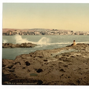 General view, Sidon, Holy Land, (i. e. Lebanon)