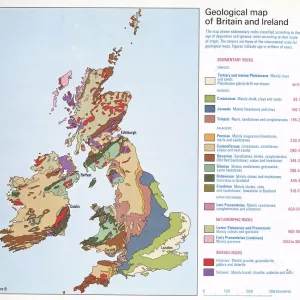 Geological Map of Britain and Ireland Print, 1978