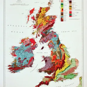 Geological map of the British Islands