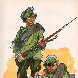German caricature of Russian soldiers, WW1