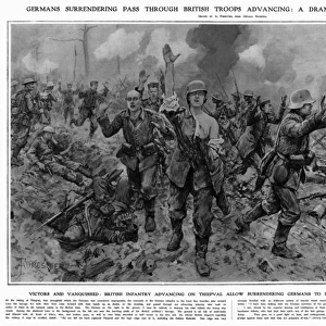 German soldiers surrender at Thiepval, 1916