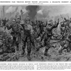 German Soldiers Surrender at Thiepval, 1916 Print German Soldiers Surrender at Thiepval, 1916 Print