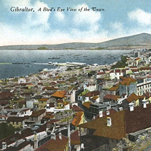 Gibraltar - The Town - Birds Eye view