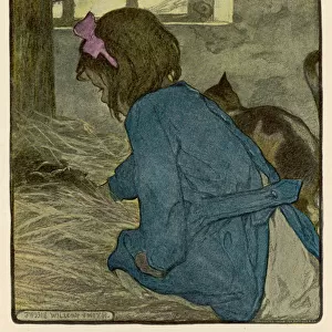 Girl Finds Kittens 1905