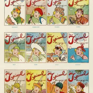 1924 Girls on Magazine Covers Print: A Year's Typical Issues 1924 Girls on Magazine Covers Print: A Year's Typical Issues