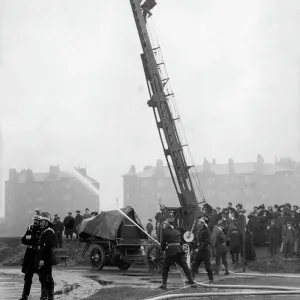 Glasgow Fire Drill Competition Print, Scotland circa 1911 Glasgow Fire Drill Competition Print, Scotland circa 1911