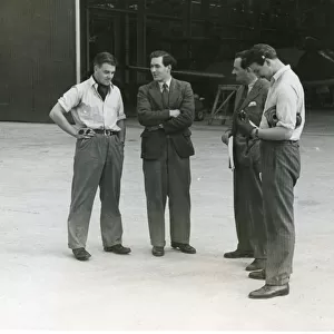 Gloster test pilots: Beamont, Stanbury, Greenwood and Preedy