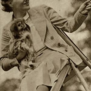 Gracie Fields and her dog Ming