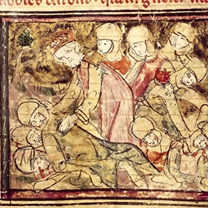 Grandes Chroniques de France (14th c. ). Charlemagne