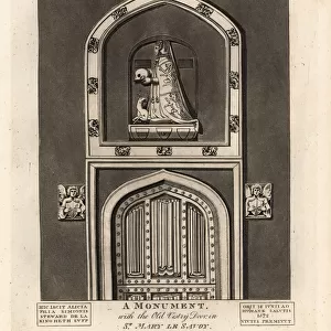 Grave effigy of Alicia Steward in St. Mary le Savoy