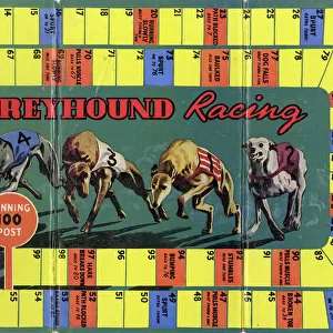 Greyhound racing board game