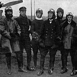 Group of Brazilian airmen, 1918