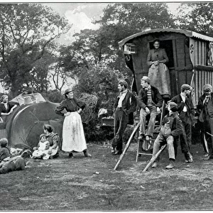Gypsy encampment, Essex