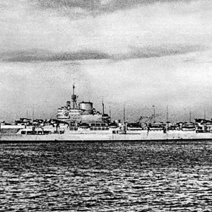 HMS Formidable Print 1941 Battle of Cape Matapan HMS Formidable Print 1941 Battle of Cape Matapan