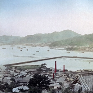 Harbour, Nagasaki, Japan, circa 1890