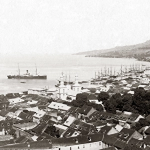 The harbour, St Pierre, Martinique, West Indies, circa 1900