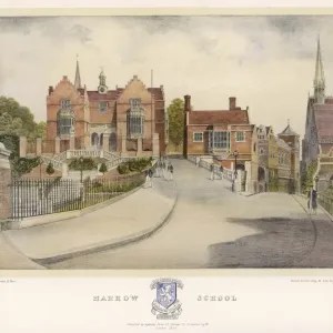 Harrow School Print - 1934 View of Principal Buildings