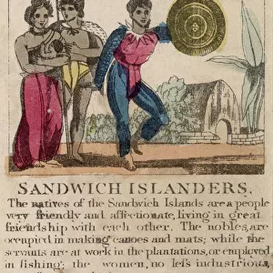 Hawaii: A group of Sandwich Islanders Date: circa 1830