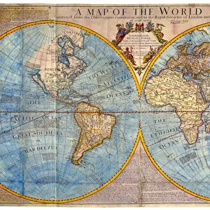 Hemisphere Map with Text