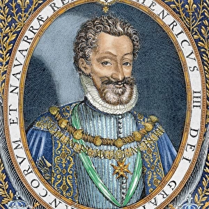 Henry IV of France The Great (1553-1610). Engraving