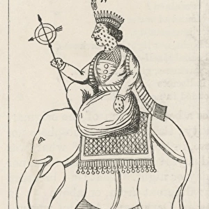 Hindu God Indra / Elephant