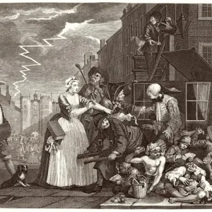 Hogarth's Print: The Rake Arrested in Whitehall Hogarth's Print: The Rake Arrested in Whitehall