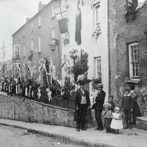 Coronation Scene in Gloucester Terrace, Haverfordwest Print Coronation Scene in Gloucester Terrace, Haverfordwest Print
