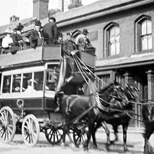 Horse bus, Durning Road, Wavertree, Liverpool, early 1900s