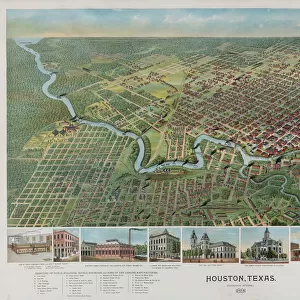 Houston, Texas (looking south) 1891