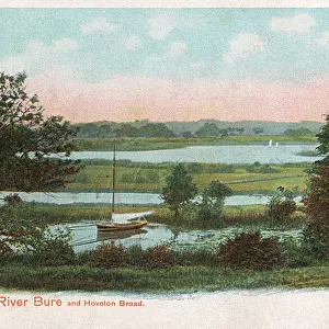 Hoveton Broad and the River Bure, Norfolk, England