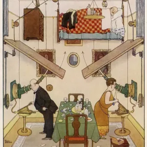 W. Heath Robinson's An Ideal Home No. V: The Spare Room Print W. Heath Robinson's An Ideal Home No. V: The Spare Room Print