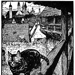Illustration, The Cat and Mouse in Partnership