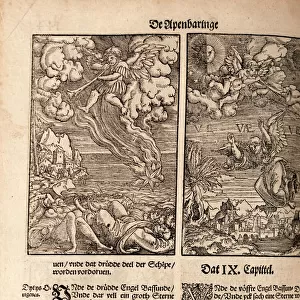 Illustrations of the Apocalypse from a Low German Luther Bib
