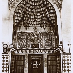 Interior of Sheikh Abdul Qadir Gilanis tomb, Baghdad, Iraq