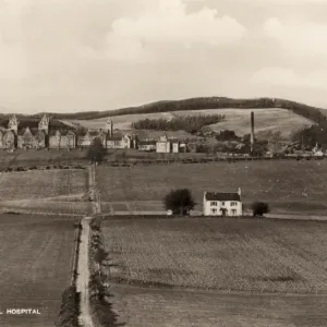 Distant View of Inverness Mental Hospital Print, 1864 Distant View of Inverness Mental Hospital Print, 1864