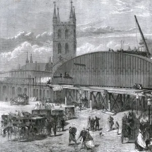 Iron bridge, London Bridge Station, City of London