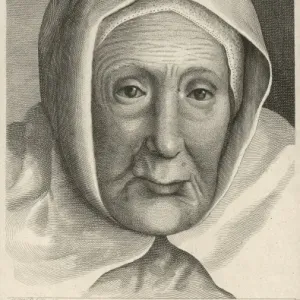 Portrait of Isobel Walker, Aberdeen Lady, 19th Century Print