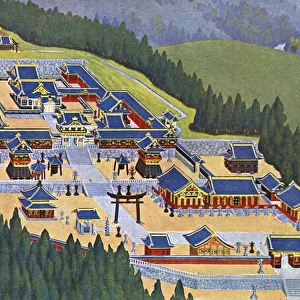 Japanese Art - depiction of a Country Imperial Palace