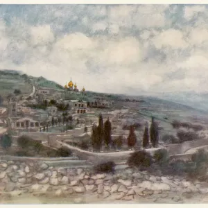 Jerusalem Print: Mount of Olives Landscape Jerusalem Print: Mount of Olives Landscape