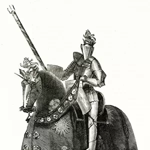 King Edward IV, in armour on horseback