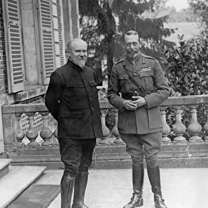 King George V and President Poincare, France, WW1