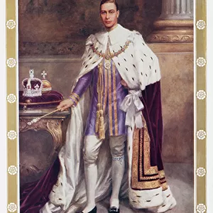 King George VI in Coronation Robes by Albert Collings