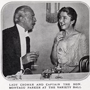 Lady Cromer and Hon. Montagu Parker at the Variety Ball. Date: 1933