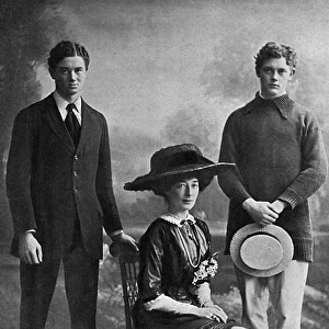 Lady Desborough with her sons, Julian and Billy