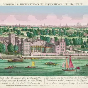 Lambeth Palace C18 View Print Lambeth Palace C18 View Print
