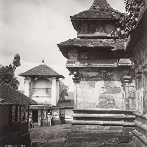 Late 19th century photograph: Temple, Ceylon, Sri Lanka, Skeen studio