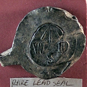 Lead seal stamped WDS with broad arrow