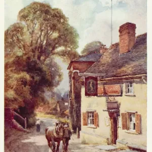The Leather Bottle pub in Cobham, Kent Print The Leather Bottle pub in Cobham, Kent Print