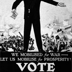 Liberal Party Poster, We Mobilised for War - Let us Mobilis