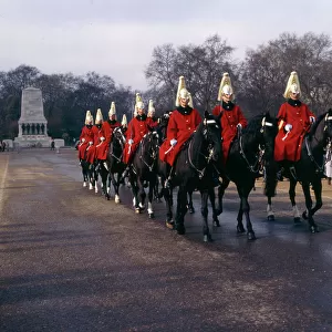 Lifeguards on horseback, Horse Guards Parade, London